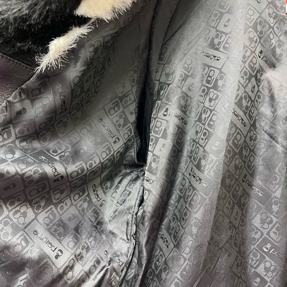 Marc Ecco faux fur houndstooth jacket size medium - Picture 12 of 12